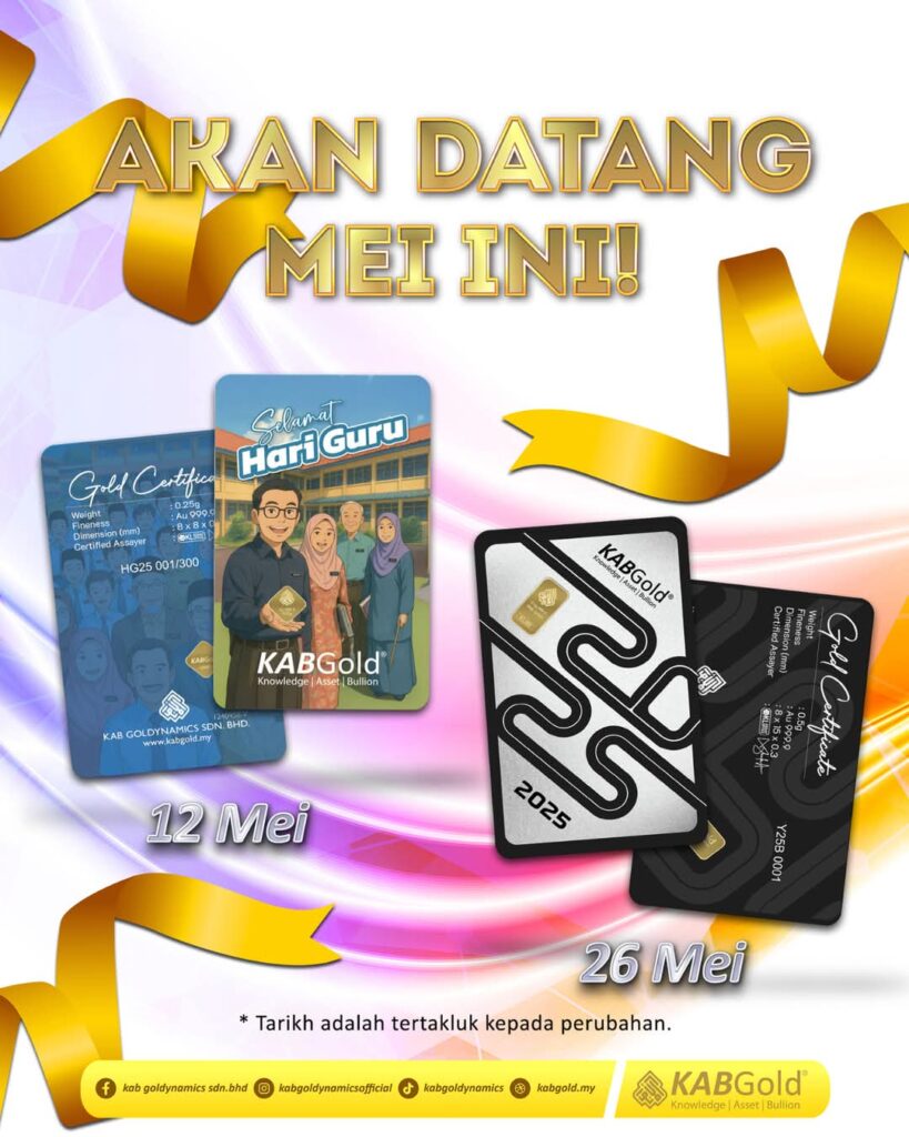 Koleksi Emas Edisi Terhad KAB Gold Akan Dilancarkan Mei Ini – Jangan Terlepas!